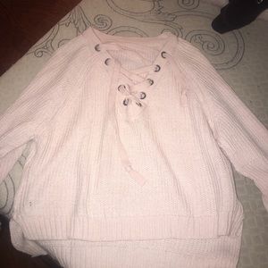 Pink sweater, worn once!